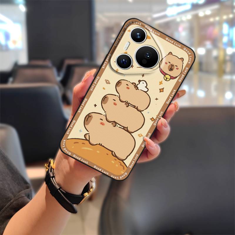 Phone Pouch Anti-dust Phone Case For Huawei P70 Pro/Pura 70 Pro+ Graffiti Cartoon Soft Case Waterproof Protective TPU
