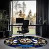 Friday the 13th Printed Round Rug Carpet Chair Rug Area Rug Entryway Doormats,for Office Chair Living Room Bedroom Kitchen Room.
