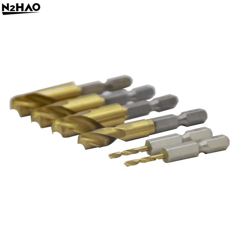 High Hardness 2-10MM Twist Drill Bit Hex Shank Ultra-short Hole Opener Stainless Steel Special Drill Wood Metal