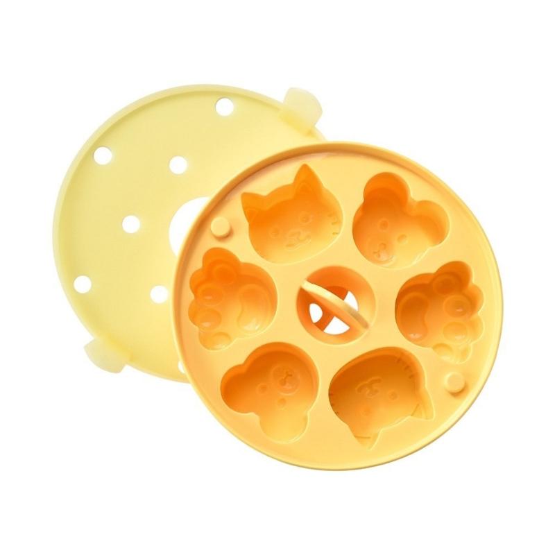 

Nonstick Silicone Baking Molds With Various Designs Steamed Cake Mould For Microwave Oven And Freezer жёлтый