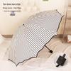 Compact Dual-Use Women's Parasol: Rain & Sun Protection, UV Shield, Korean Style, Fresh Folding Design, Elegant & Practical.