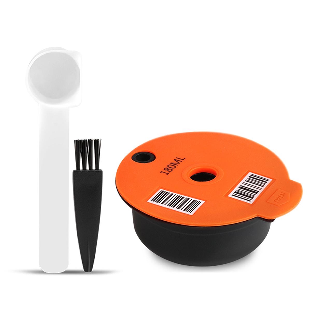 

i Cafilas [YB01] 180/60 мл многоразовые капсулы Tassimoo для кофемашины с фильтром для эспрессо-крема, многоразовые, экологически чистые, для машин BOSCH-s Tassimoo 180ML оранжевый