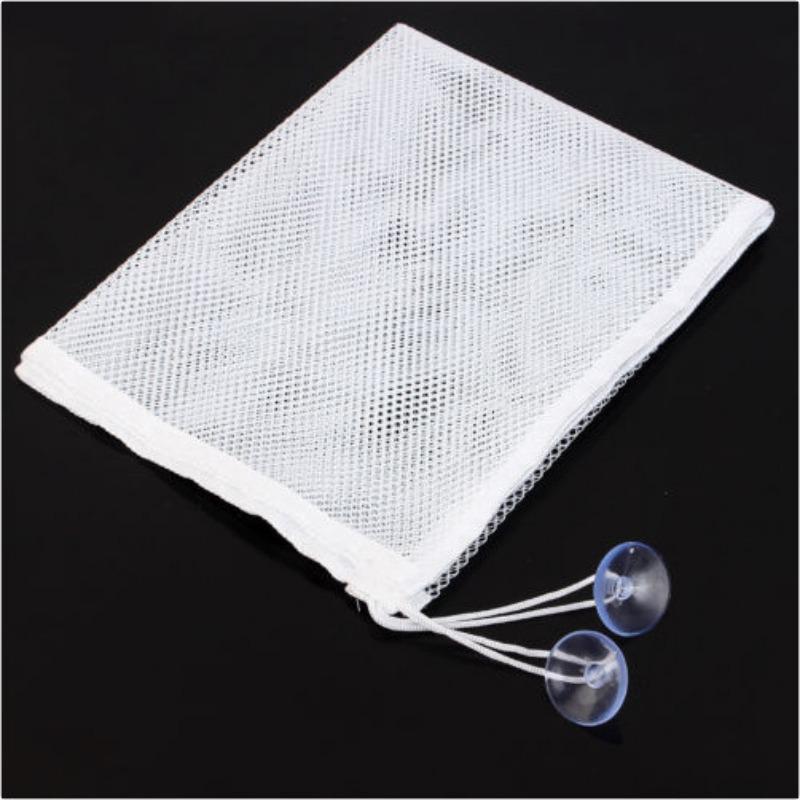 

1pcs Bathroom Mesh Net Bag Drying Shower Products Clothes Storages White Bath Organizer with Strong Suction Cups Shelf Baskets