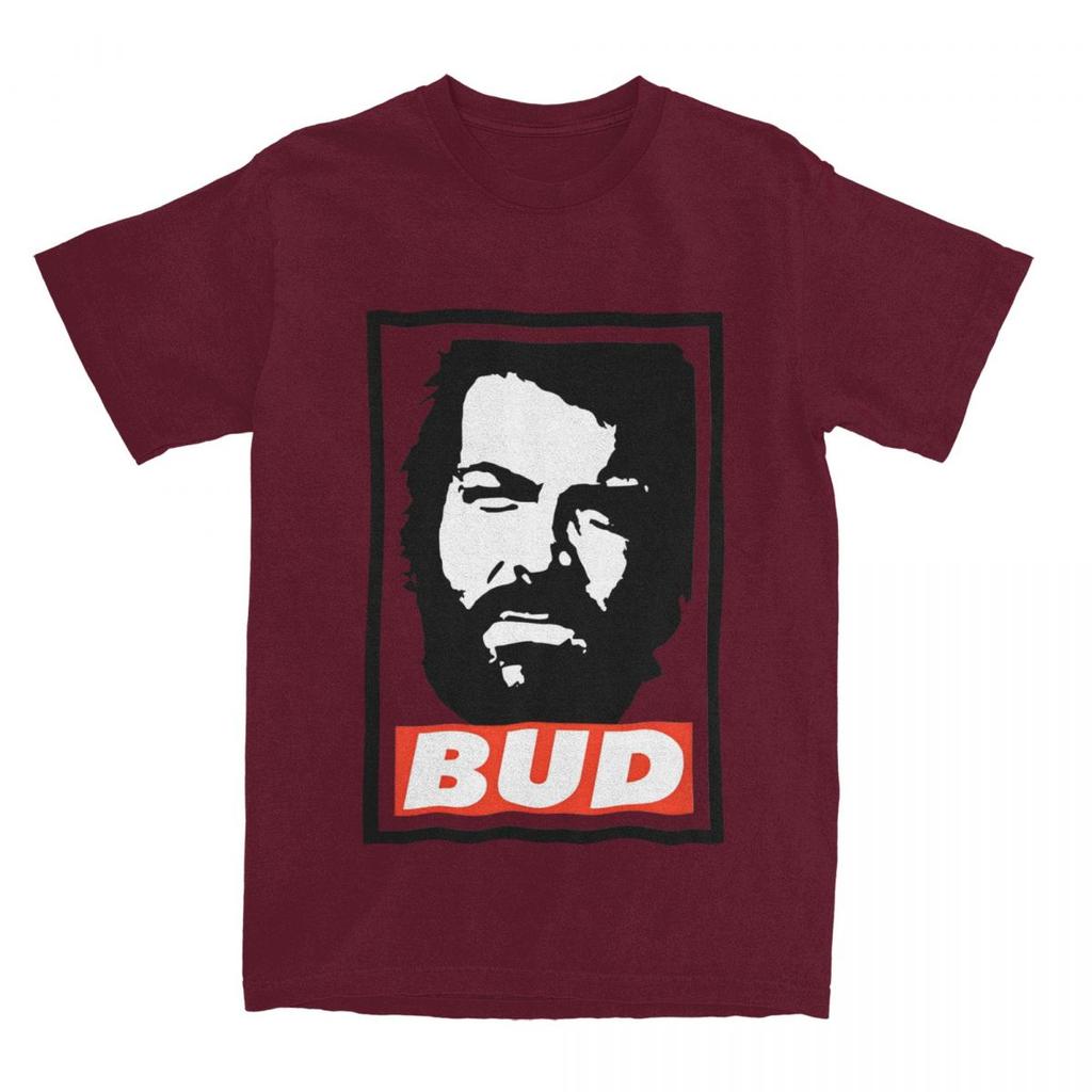 Maglietta Bud Spencer Attore Italiano Moda T-shirt Manica Corta Top Estetici Estivi Cotone Girocollo Magliette Oversize