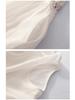 2025 Summer Women's Plus Size Ramie Embroidered Loose Retro Dress (Unlined)