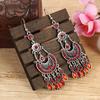 Vintage Delicate Flower Boho Drop Dangle Earrings For Women Retro Bohemian Rhinestone Crystal Wedding Earrings Pendientes Mujer