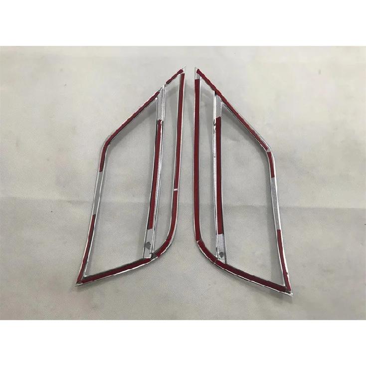 Car Styling Accessories For VW Volkswagen T-ROC 2017-2018 ABS Chrome Rear Tail Fog Light Lamp Cover Trim Foglight Strip Cover