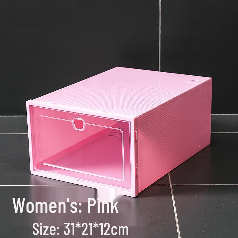 Transparent Flip-Top Shoe Storage Box | Plastic Shoe Rack Organizer