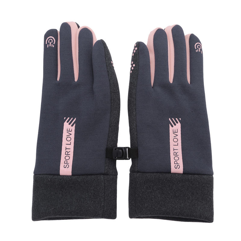 Winter Gloves For Men And Women With Fleece Windproof Warm Touch Screen Anti Slip Outdoor Sports Cycling Gloves
