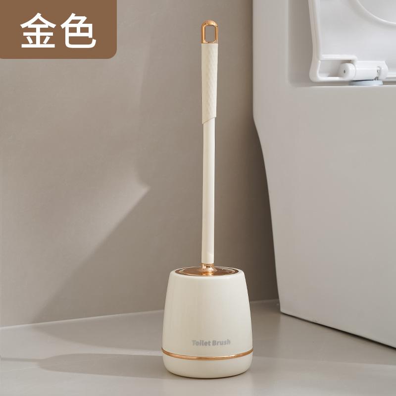 Toilet Brush with Base, Extended Handle, Round Brush Head, Cleaning Brush, No Punching, No Dead Ends, Cleaning Toilet, Toilet Cleaning Brush