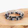 Jbans Classic Black String Mix 1186 Chain Bracelet Triple Awesome 1225 Gemstone Bracelet Set (C2501-Se398_Sv)