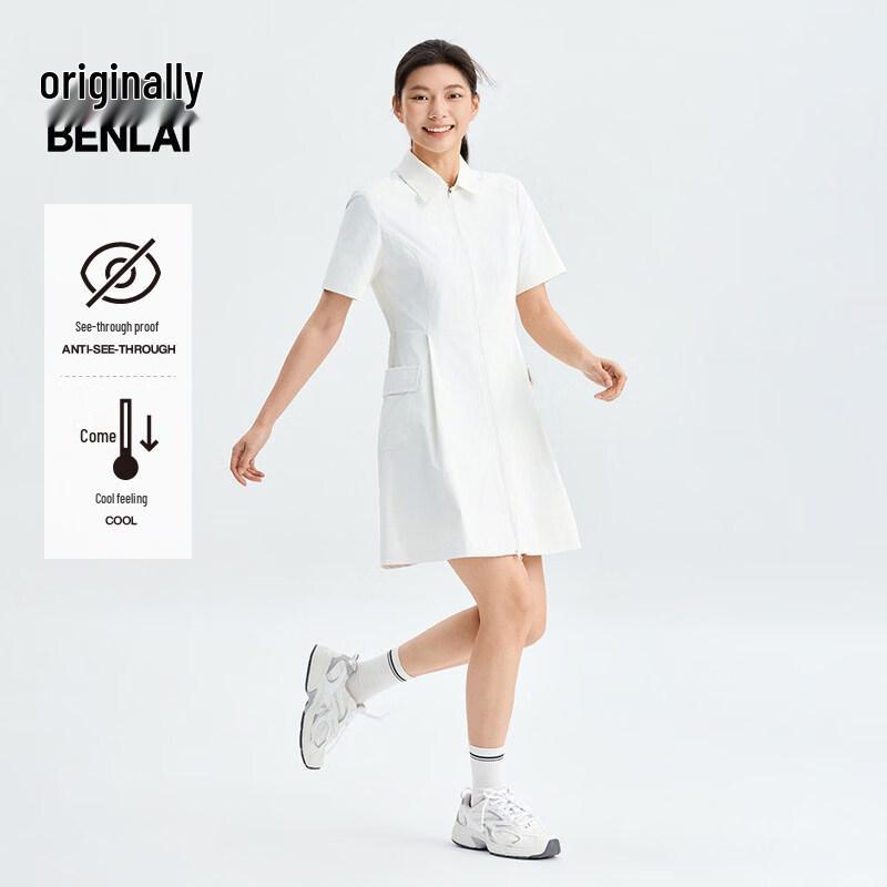 

BENLAI Women s Cooling Polo Collar Short-Sleeve Workwear Dress S