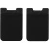 Stealodeal Unisex Adult Silicone Black Multipurpose Adhesive Phone Jacket Card And Earphone Mobile Holder Pouch For All