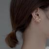 Earrings Silver 925 Silver925 Compatible with Metal Allergies Arrow Heart Screw Type Smaller Small Inconspicuous Delicate Simple Modest Pink Gold