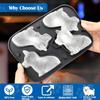 AIERSA Corgi Ice Cube Shaped Silicone Ice Tray, Regular, Black, AIERSA-270