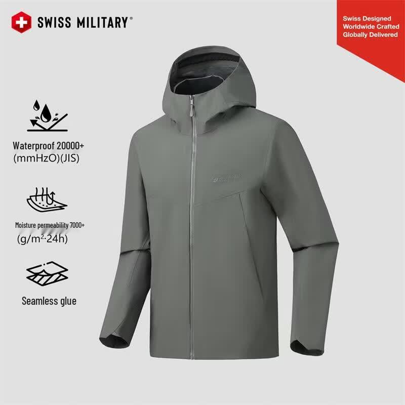 SWISS MILITARY Men s Outdoor Waterproof Windproof Jacket 3XL