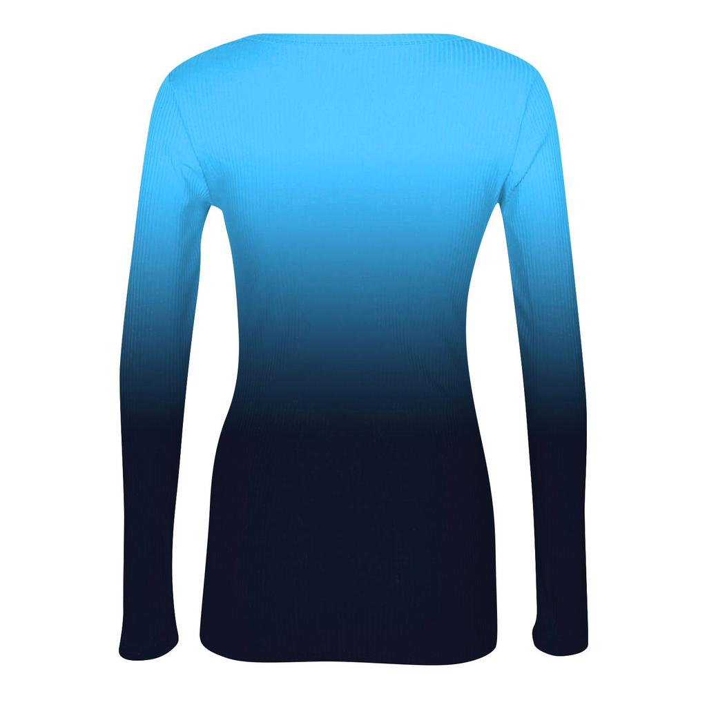 Dámské podzimní a zimní tričko se štíhlým dnem Móda Neformální Jednobarevné Pulovr s dlouhým rukávem do U