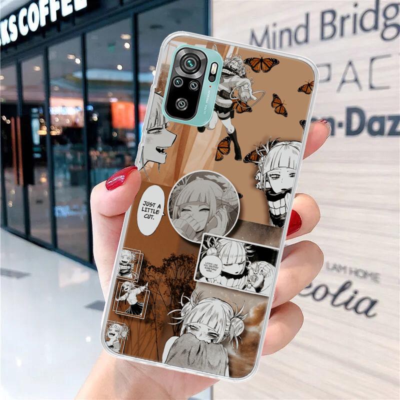 Himiko Toga Anime Soft Phone Case For Xiaomi Redmi Note 13 14 15 Pro Plus 12S 12 14S 11S 11E 10 10S 11 11T 5G 4G Cover Coque Red