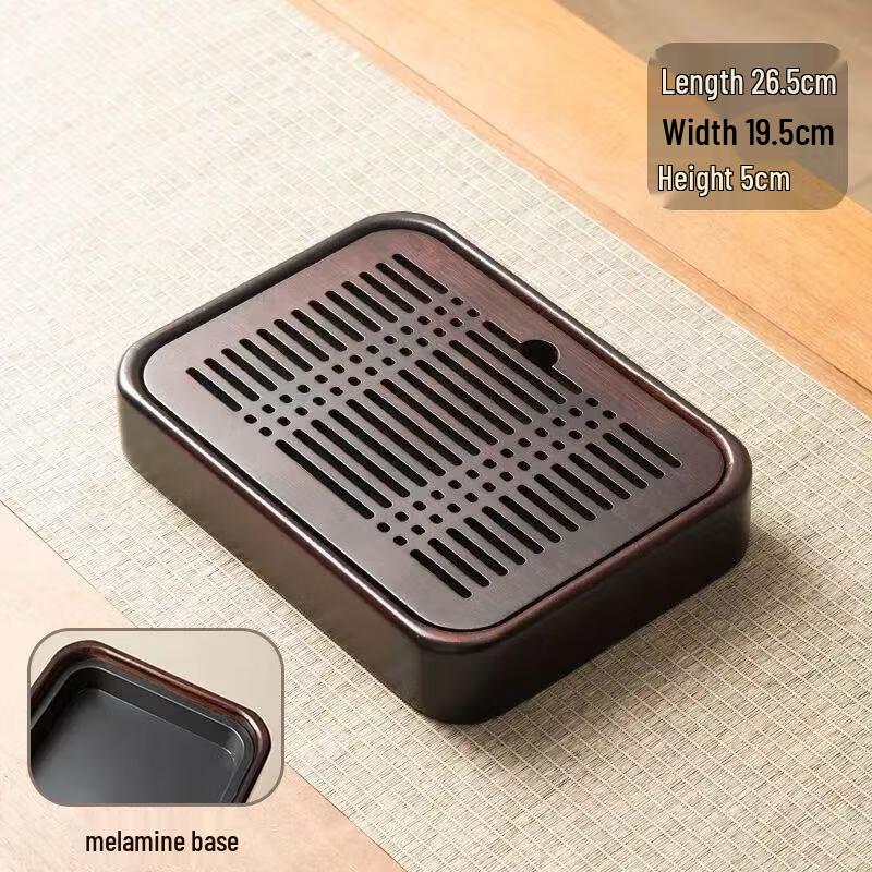 Rectangular Bamboo Drainage Tea Tray