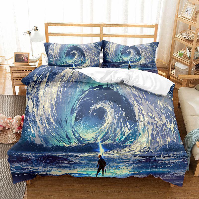 

Модная технология, постельное белье с 3D цифровой печатью, пододеяльники, наволочки 135 * 200Cm two-piece set