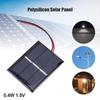 5-20Pcs 0.4W 1.5V Solar Panel Polysilicon Solar Epoxy Panel with Wire DIY Solar System Module for Battery Cell Charger Solar Toy
