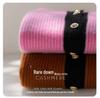 Women's Cashmere Knit Color-Block Polo Cardigan with Split Cuffs and Long Sleeves
