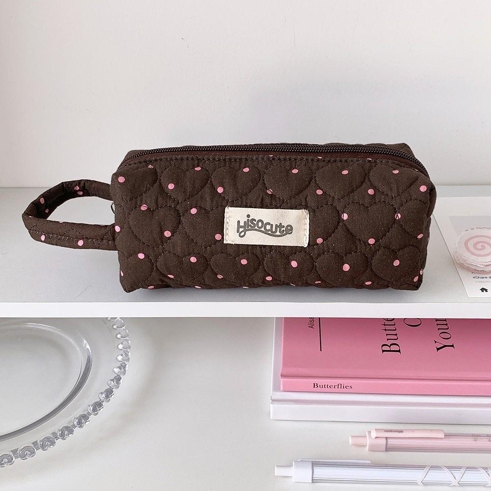 Mit Lanyard Koreanische Punkte Schreibwarentasche Stiftebeutel Stoff Federmäppchen Liebe Stifteetui Büro