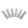 6Pcs Stainless Steel Ceiling Curtain Track Brackets Double Track System for Room Divider Heavy Duty Stable Mount Easy Install