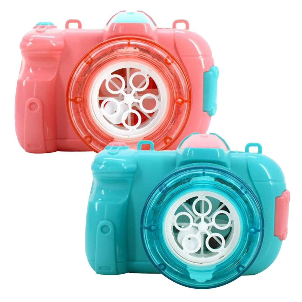 Electric Bubble Camera Toy for Includes Bubble Lights and Requires Batteries of Kids, Fluid, Strap, Up, (Set 2)
