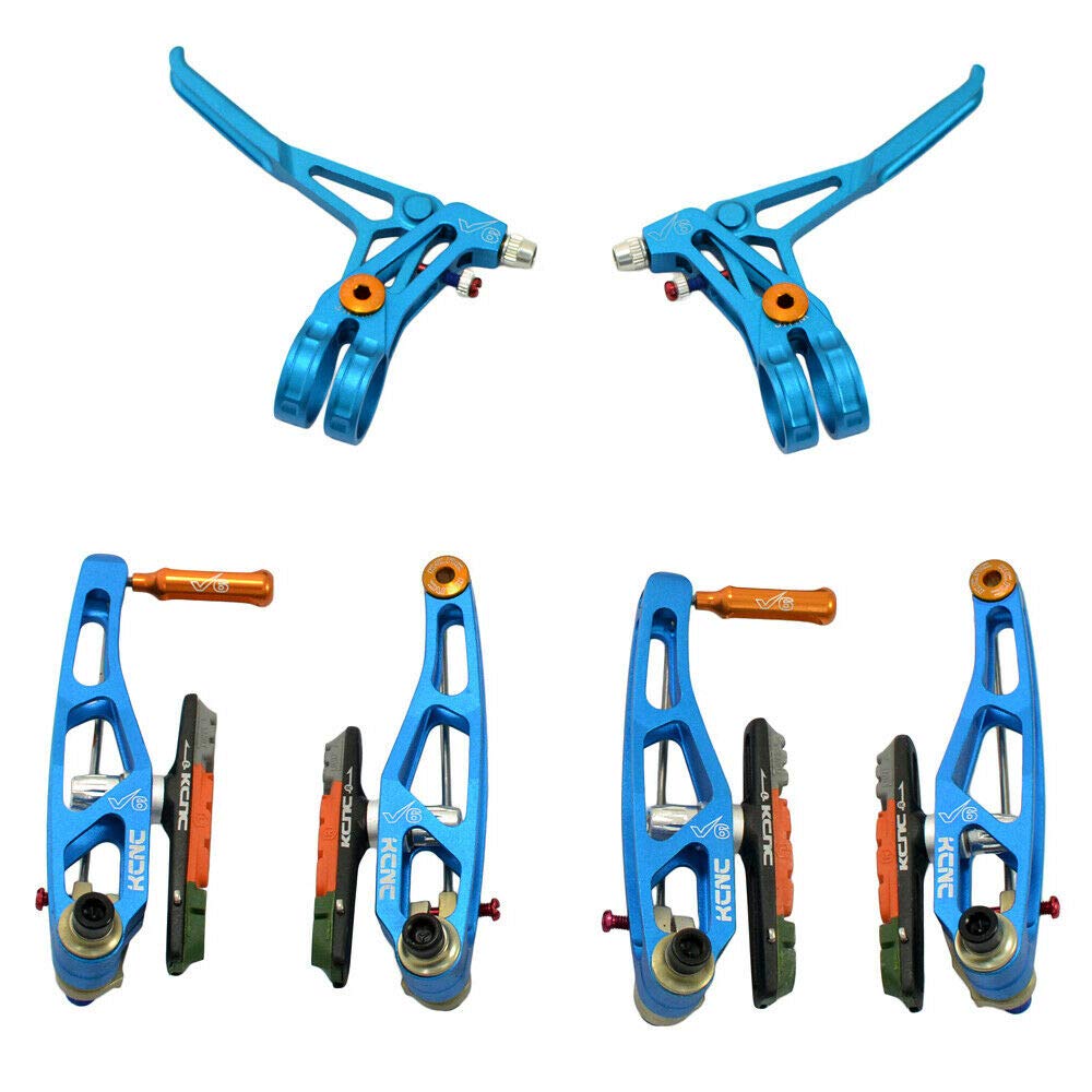 KCNC V6 VB6 MTB Set and SK2170 V-Brake (V-Brakes Levers), Blue,