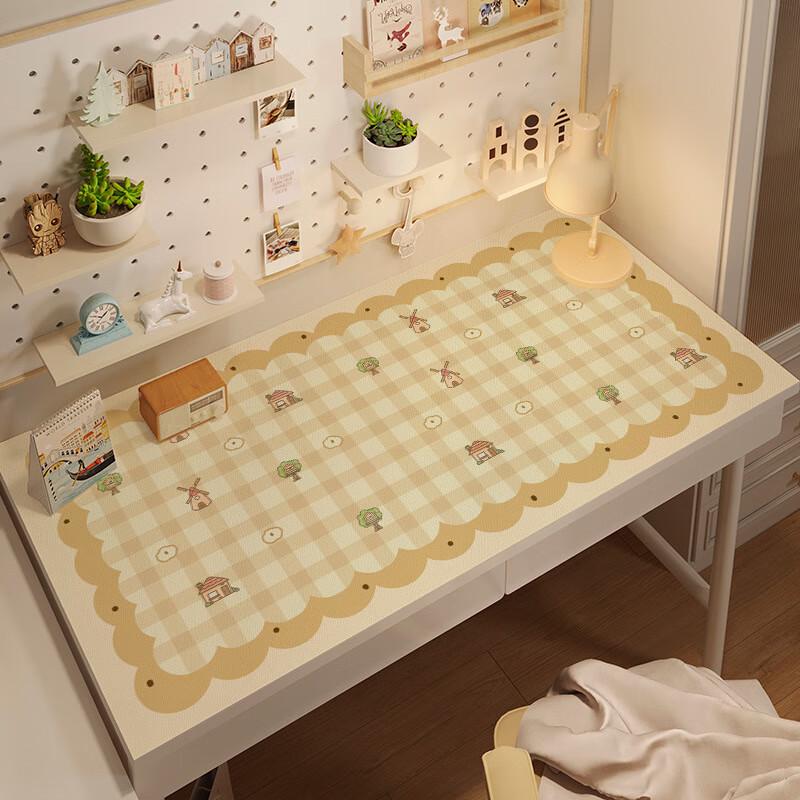 

ZISIZ Дитячий двосторонній шкіряний килимок на стіл - Календула 80x130см