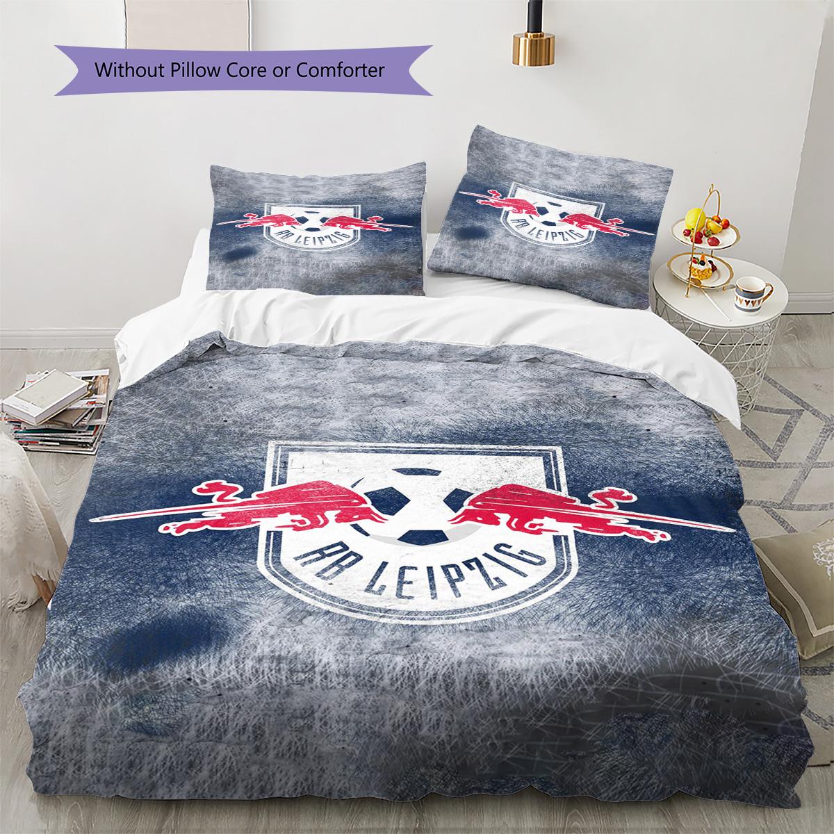 

RB Leipzig Logo Pattern Bedding Set Quilt Cover Pillowcase Home Decor Gift (1 * duvet cover + 2 * pillowcase, without core) 135x200cm