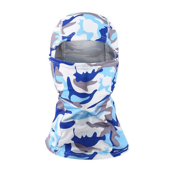 Camouflage Cycling Face Guard Neck Gaiter UV Protection Breathable Outdoor Motorcycle Helmet Liner Bandana Balaclava Neck Scarf Face Shield