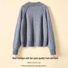 Women's Thick 100% Lambswool Stand-Up Collar Cardigan