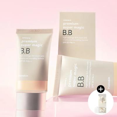 Premium Super Magic BB Creme (45 g) + Hausschwamm 20 Blatt Set