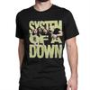 Men Women System of a Down Heavy Metal Band T Shirts Pure Cotton Tops Novelty Short Sleeve Round Neck Tees Classic TShirts