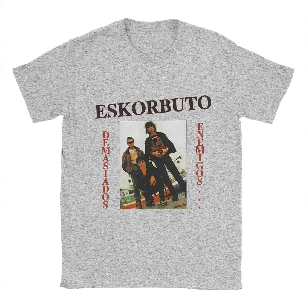 Herren T-Shirt Eskorbuto Maldito Freizeit Baumwoll T-Shirts Kurzarm Retro T-Shirts Rundhals Tops 6XL