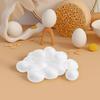 60Pcs Easter White Foam Eggs DIY Craft Foam Smooth Surface Perfect for Painting Decorating Holiday Projects Egg