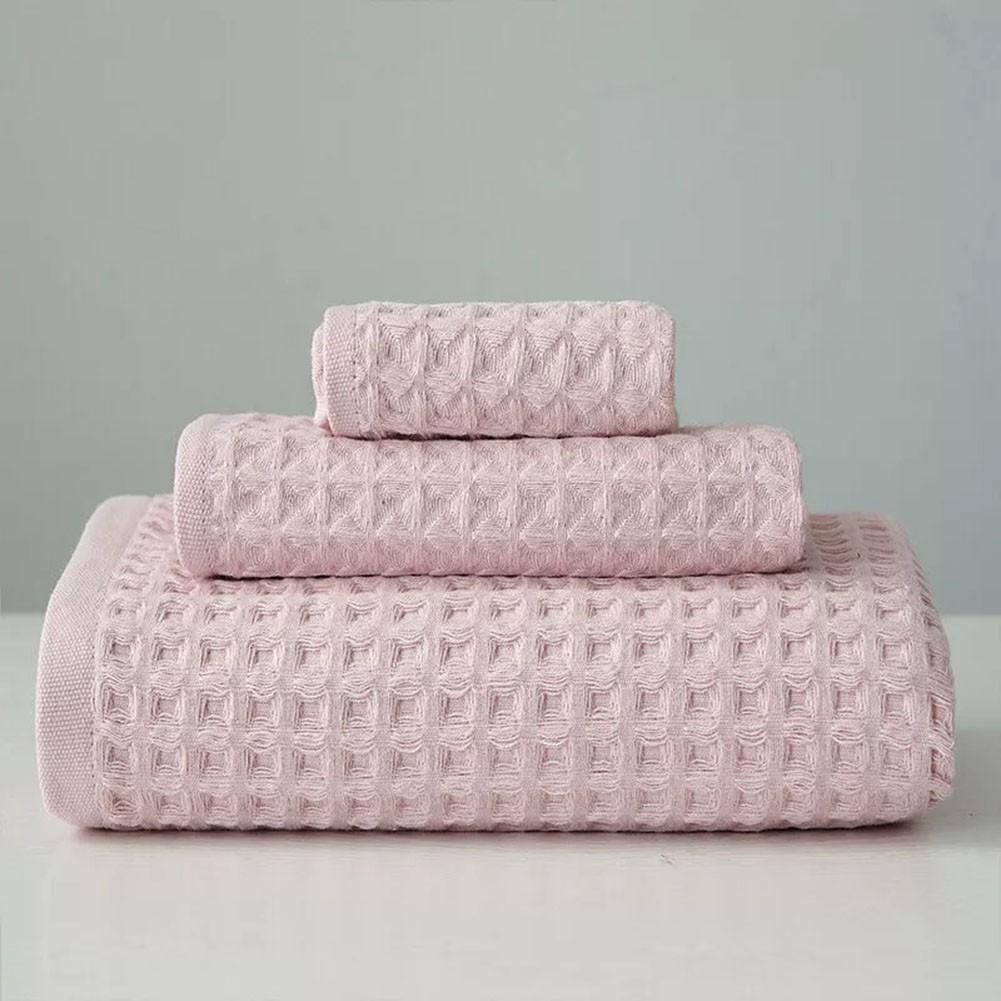 Waffle Weave Bath Towels Set 100 Cotton Soft Absorbent Towels for Home