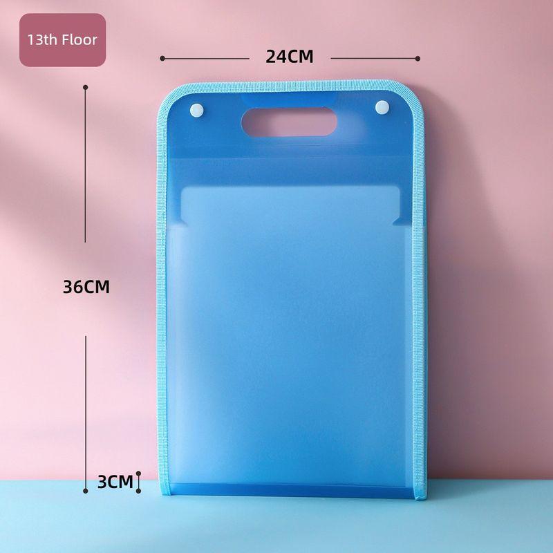 Organize Fantastic Vertical File Holder Birth Inspection Folder [Regular Style] Tb-716 Transparent Blue 1 Piece
