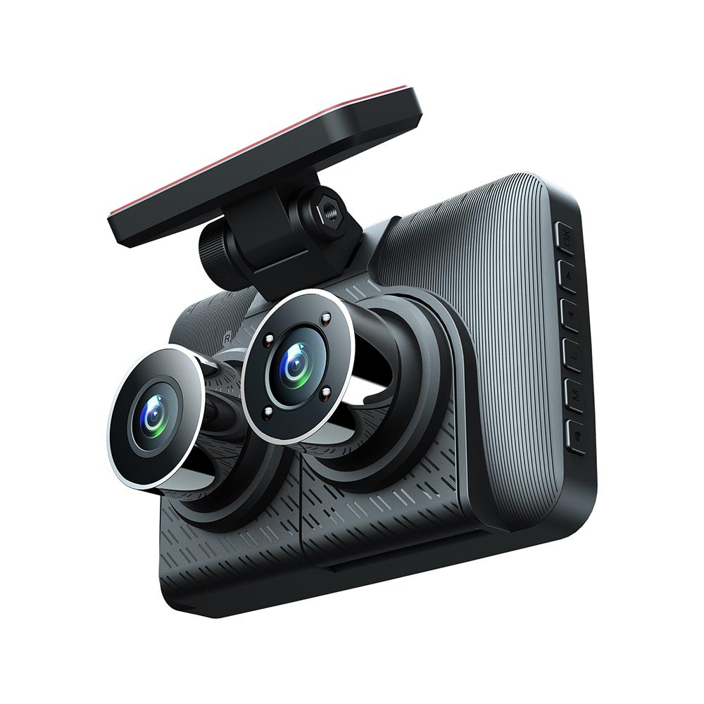Cam Front and Rr Inside 3 Cameras 1080+720+480P 4in Car Rrview Mirror Car Video Recording Camcorder Car Camera Recorder Auto Driving Recor