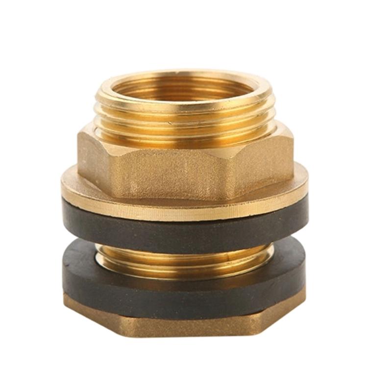 Brass Water Tank Adapter Rustproof Pipe Joints Precisely Thread Design Fish Tank Aquarium Connector For Secure Sealed Connection