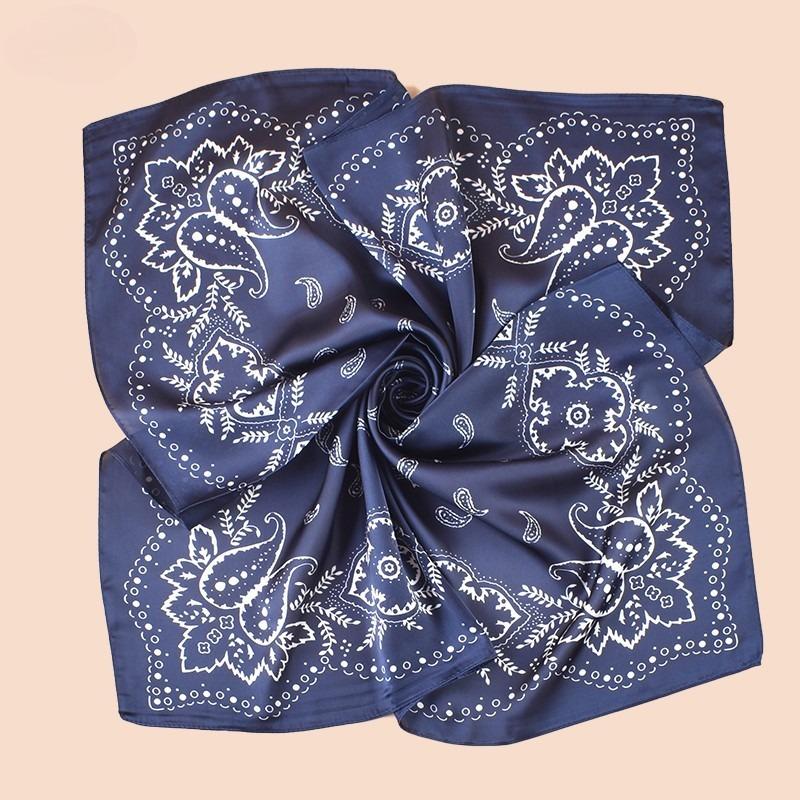 

68Cm Retro Cashew Flower Pattern Scarf Women S Autumn Winter Polyester Fiber Scarf Trendy Warm Headscarf Shawl Neck Protection