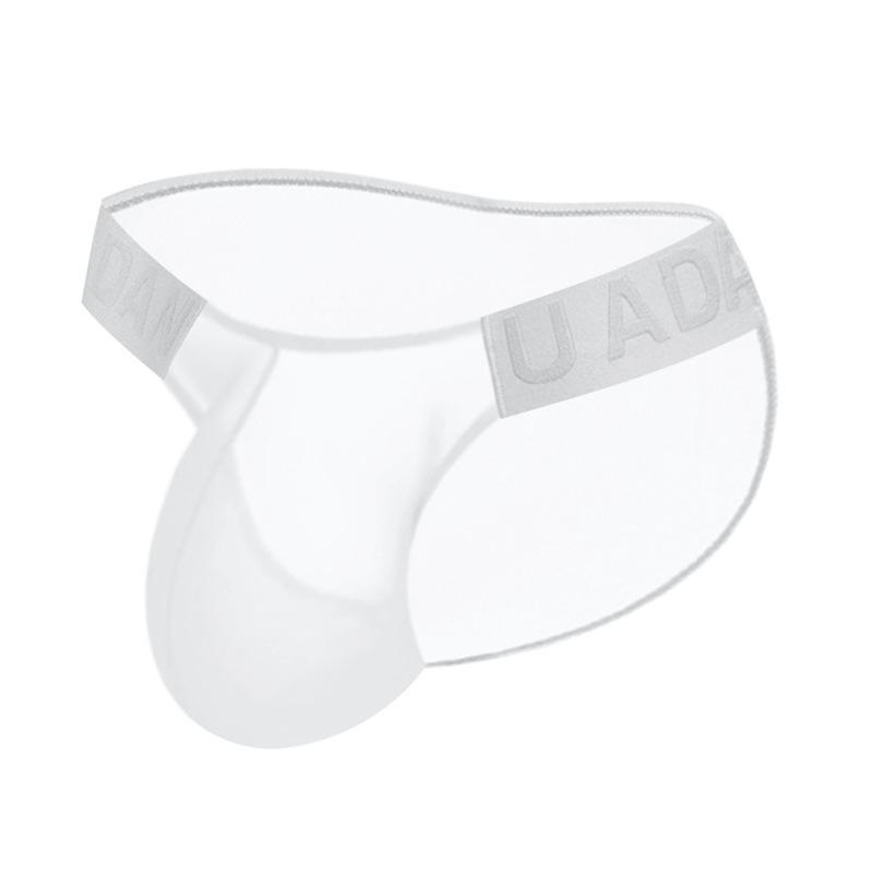 1/3 ks Ice Silk Sexy pánské měkké spodní prádlo Kalhotky, spodní kalhotky s nízkým pasem pro muže Prodyšné, vysoká vidlička Pánské vypouklé kalhotky U móda