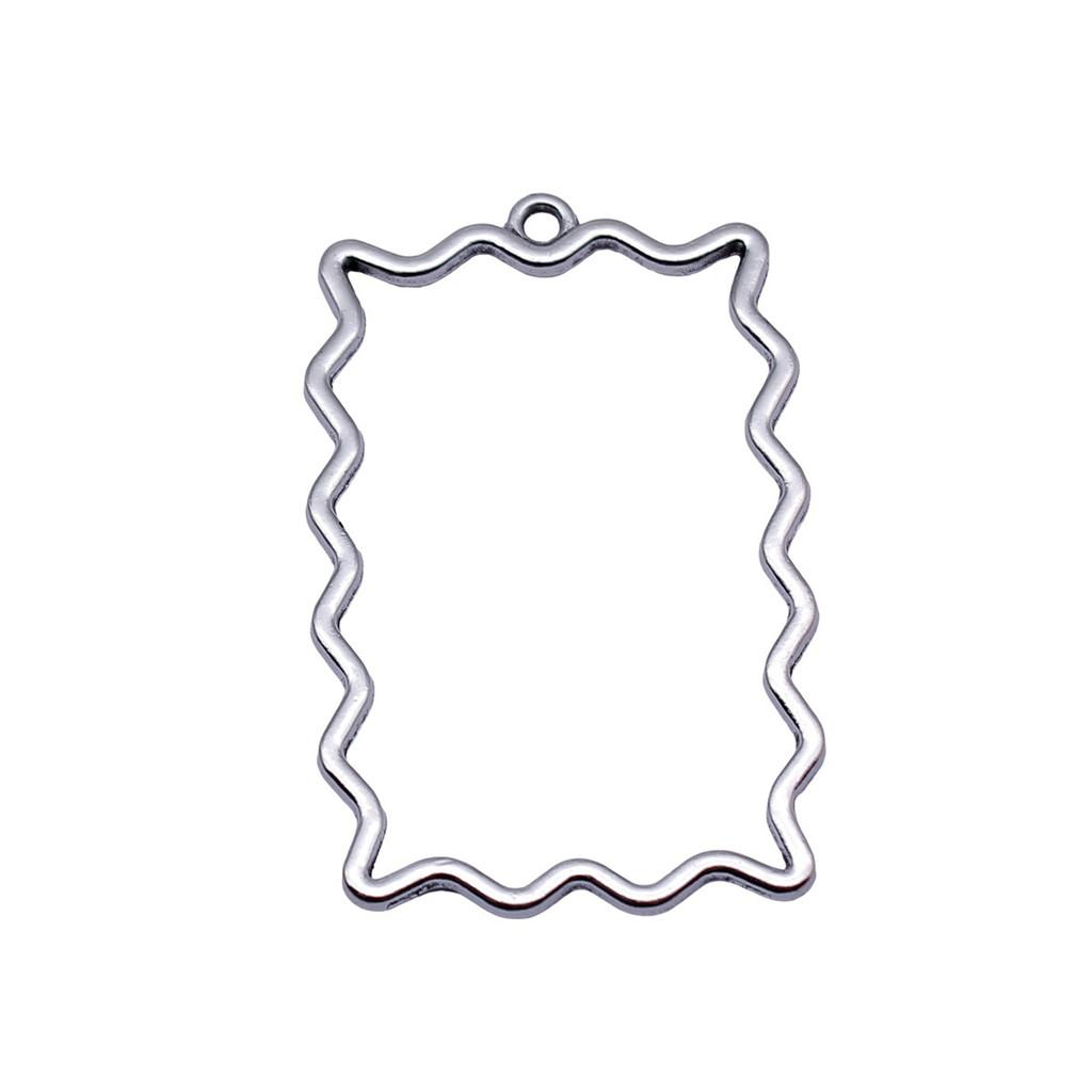 Planet Charms Geometric Openwork Resin Pendants For Space Themed DIY Jewelry Accessories