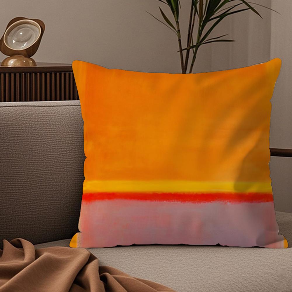 Mark Rothko Pillow Case Silky Elegant Comfort Sofa Bed Invisible Zipper