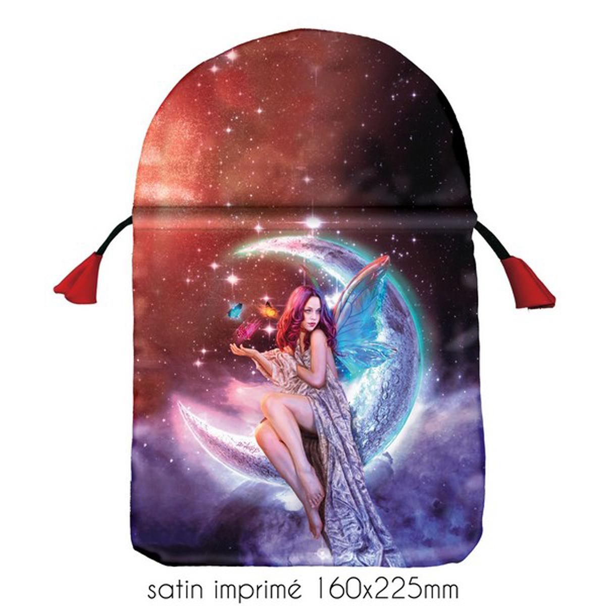 

Les Trésors De Lily [A2239] - Фиолетовый атласный мешочек для таро Moon Fairy - 22x16 см