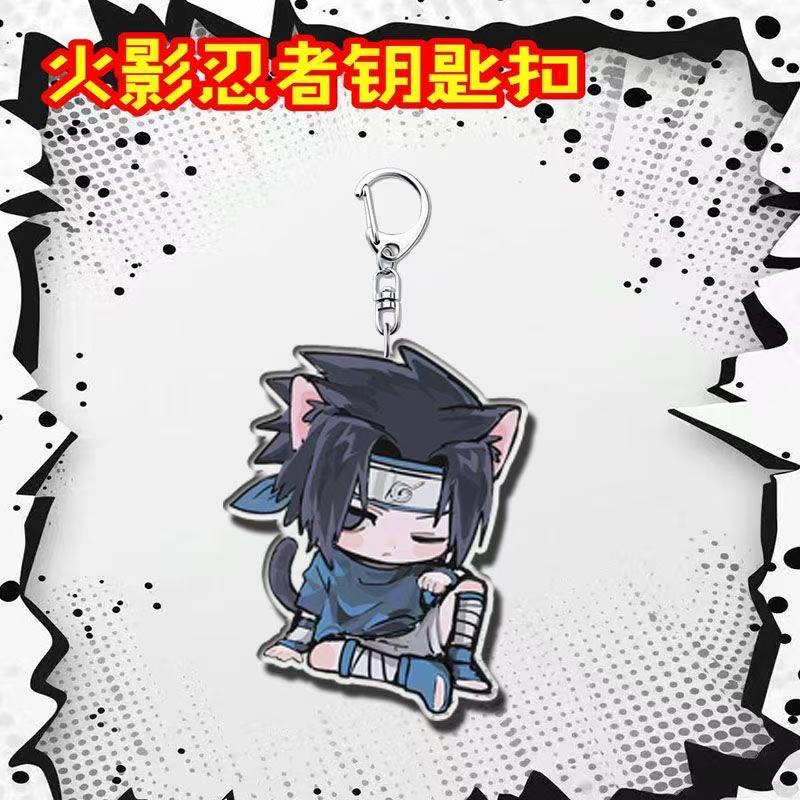 Anime Naruto Portachiavi in acrilico Accessori Naruto Uzumaki Portachiavi Cartoon
