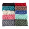 Winter Breite Stirnbänder für Damen Gestrickt Warm Turban Kopfwickel Dick Grob Ohrenwärmer Weich Stretch Häkel-Haarbänder Bandanas Haar-Accessoires