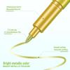 Gold & Silver Soft Tip Metallic Paint Pens for Journals and Events